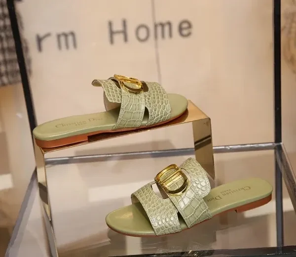 Christian Dior 30 Montaigne Alligator Sandals